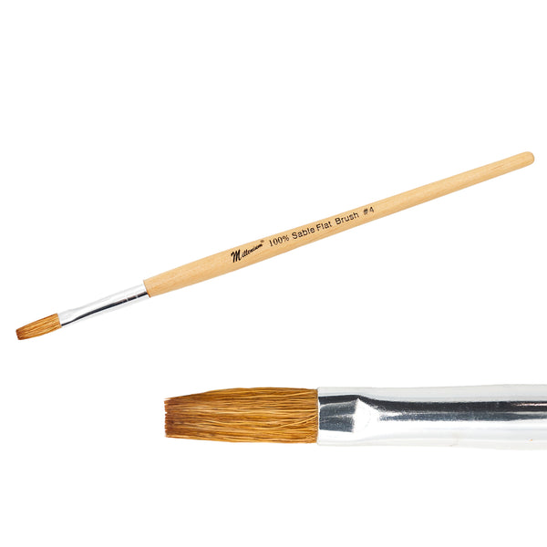 Millennium 100% Sable Flat Brush #4