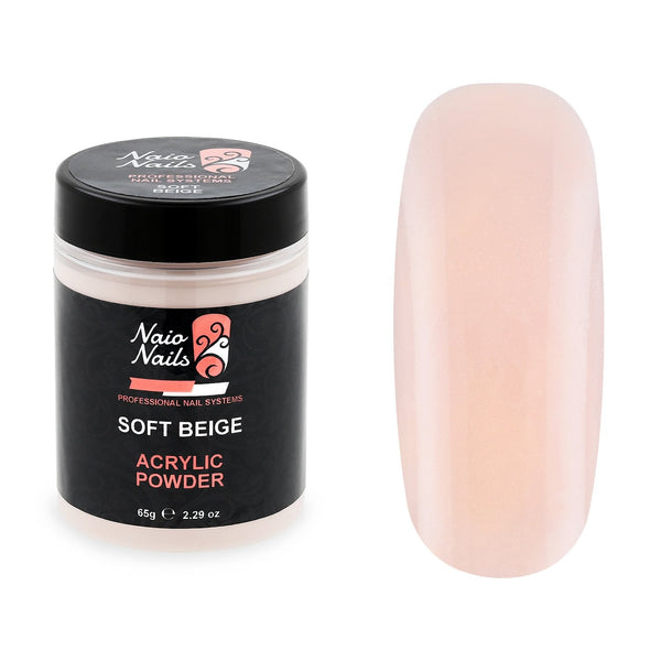 Poudre acrylique rose à couverture beige douce