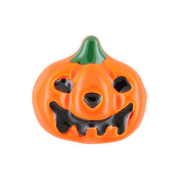 Pot van 4 Oranje Pompoen Jack o'lantern Halloween Charms