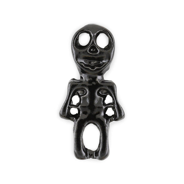 Pot of 4 Black Skeleton Halloween Charms