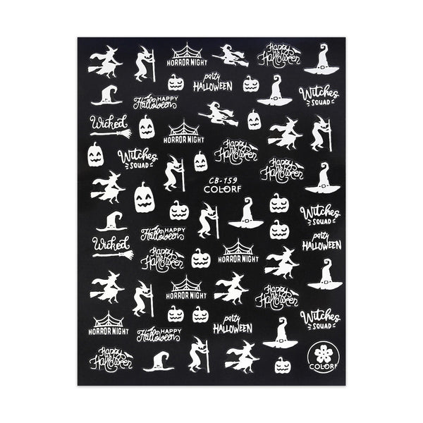 Halloween Stickers - Jack o' Lanterns & Witches - Wit