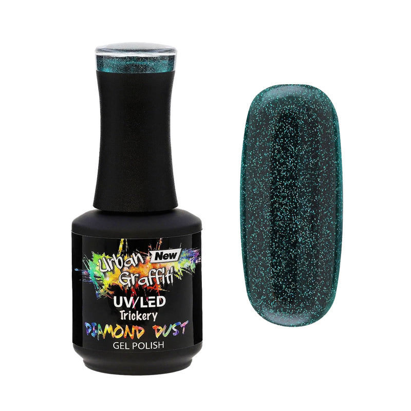 Trickery - UGGP-DD006 - Glitter verde - Smalto gel Urban Graffiti 15ml